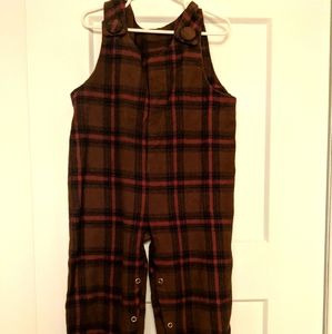 Holiday cotton flannel romper